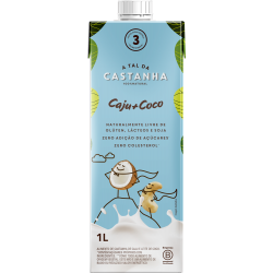 LEITE VEGETAL DE CAJU E COCO 1L LEITE VEGETAL DE CAJU E COCO 1L