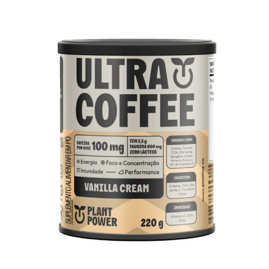 ULTRACOFFEE SABOR VANILLA CREAM LATA 220g VEGANO