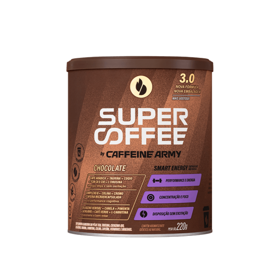 SUPERCOFFEE CHOCOLATE 3.0  LATA 220g