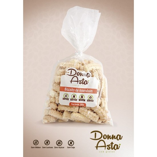 BISCOITO DE AMENDOIM ZERO AÇÚCAR 250g