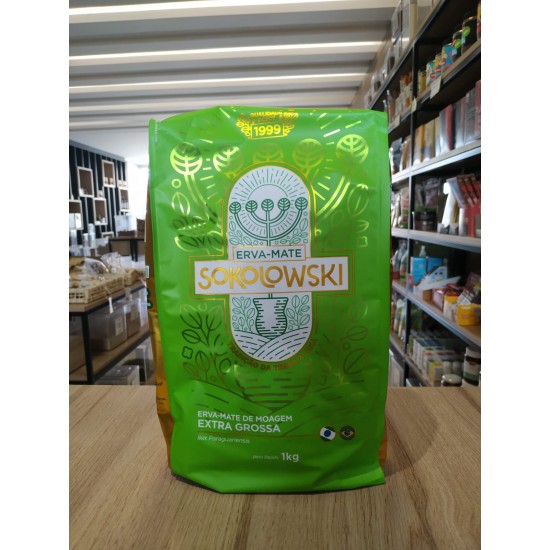 ERVA MATE MOAGEM EXTRA GROSSA 1KG SOKOLOWSKI