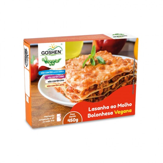 LASANHA VEGANA AO MOLHO BOLONHESA 450g