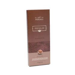 TABLETE PREMIUM CHOCOLATE AO LEITE COM AVELÃS 100g