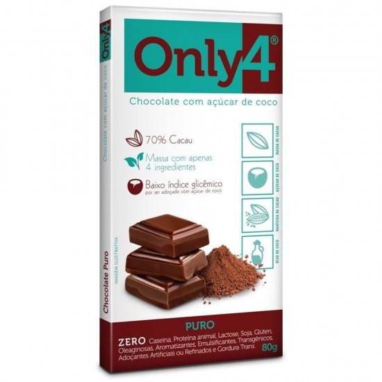 TABLETE DE CHOCOLATE AMARGO 70% CACAU 70g 