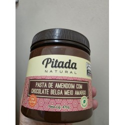 PITADA NATURAL PASTA DE AMENDOIM COM CHOCOLATE BELGA MEIO AMARGO 470G PITADA NATURAL PASTA DE AMENDOIM COM CHOCOLATE BELGA MEIO AMARGO 470G