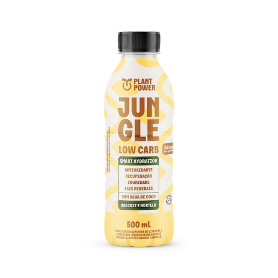 BEBIDA JUNGLE ABACAXI E HORTELÃ LOW CARB - PLANT POWER 500 mL