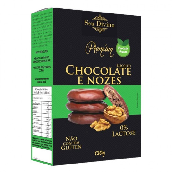 BISCOITO DE CHOCOLATE COM NOZES 120g