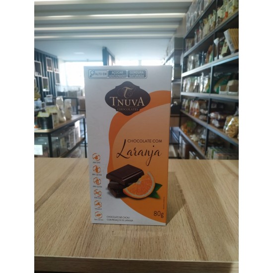 TABLETE TNUVA CHOCOLATE COM LARANJA 80G TABLETE TNUVA CHOCOLATE COM LARANJA 80G