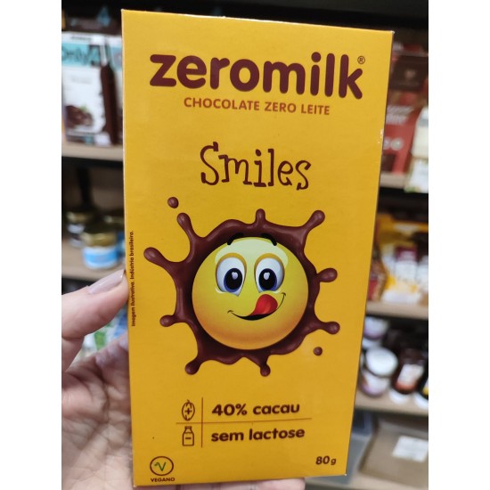 TABLETE CHOCOLATE ZERO LEITE 40% CACAU 80G - ZEROMILK