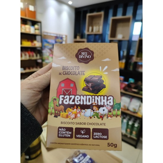 BISCOITO DE CHOCOLATE FAZENDINHA 50g