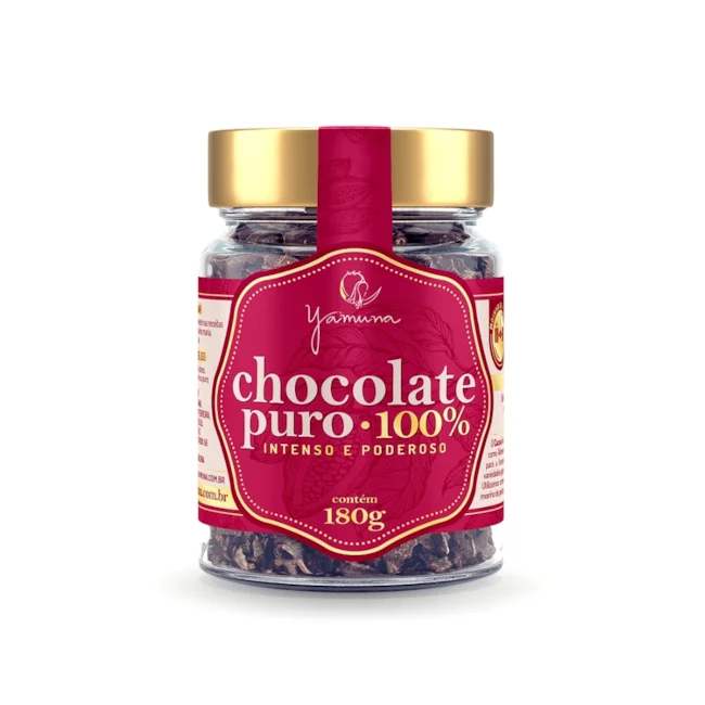 CHOCOLATE PURO 100% CACAU 180g 