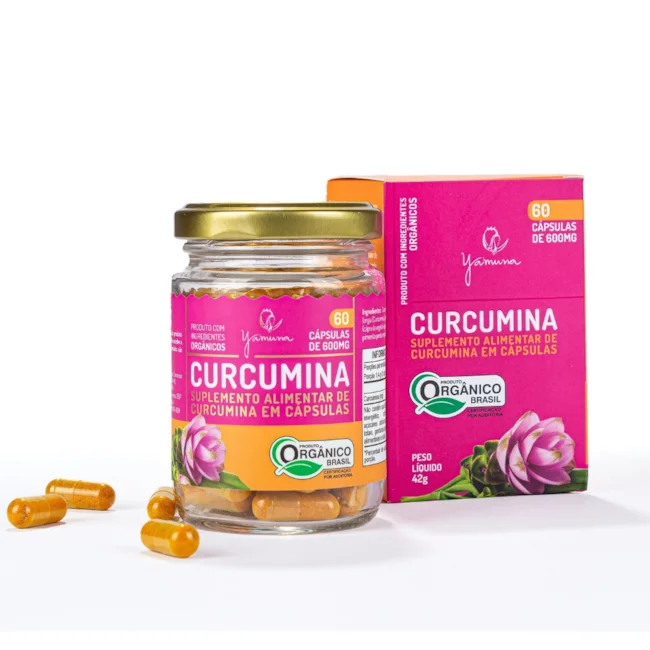 CURCUMINA COM PIMENTA PRETA EM CÁPSULAS YAMUNA 600mg